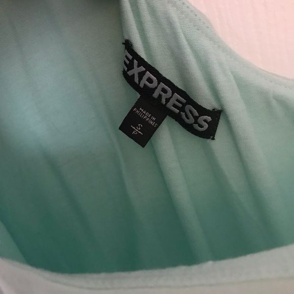 Light blue one shoulder mini dress. - Picture 3 of 3